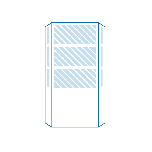 Icon einer Lambda Luft-Wasser-W&auml;rmepumpe f&uuml;r energieeffizientes Heizen und nachhaltige Geb&auml;udetechnik